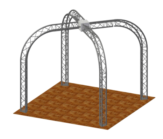 Lighting Gantry System with Arcing Legs 3m sq